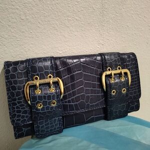 Michael Kors Croc Print Clutch Bag